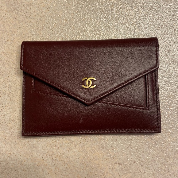 CHANEL Accessories - COPY - Chanel leather coin card holder